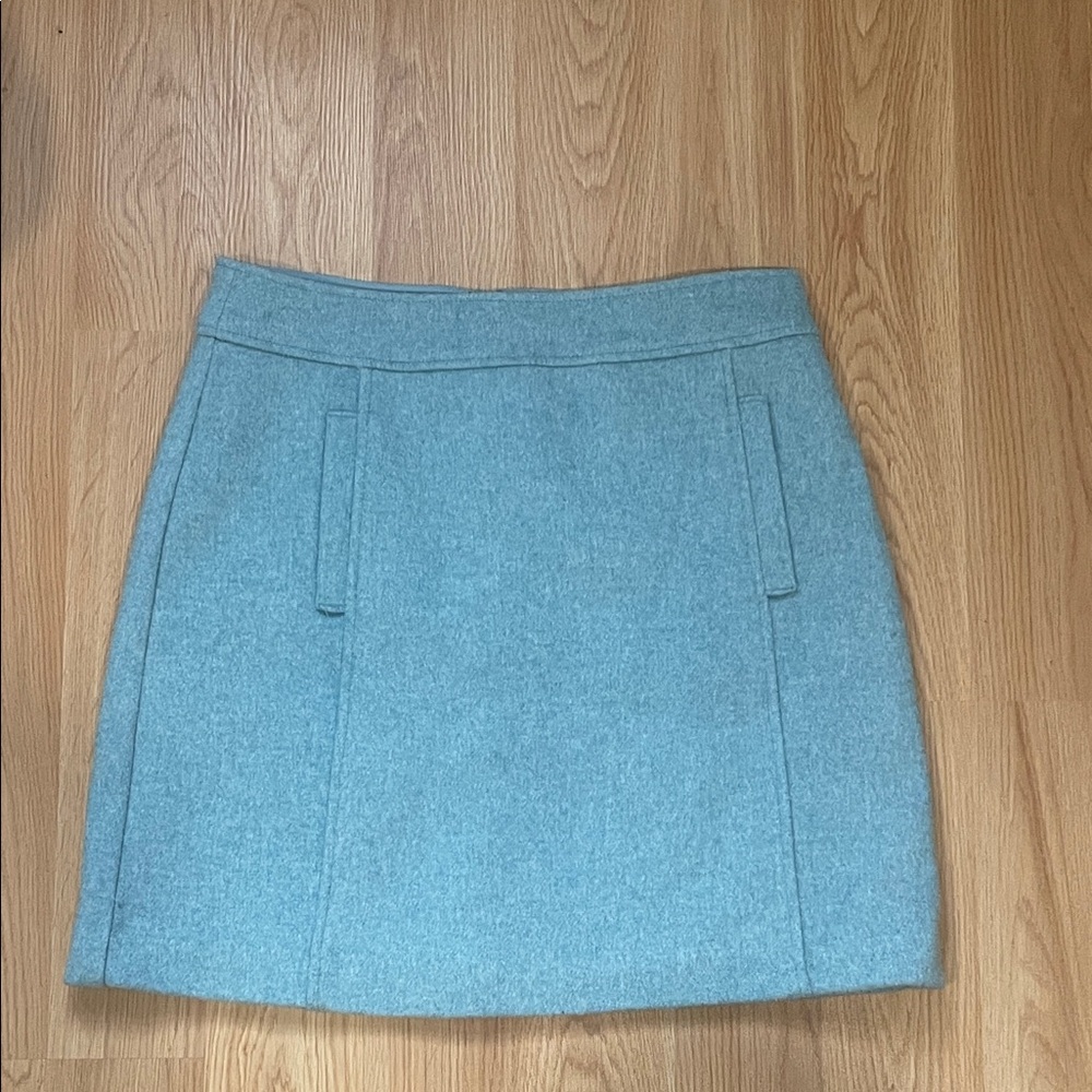 LOFT Light Blue Mini Skirt